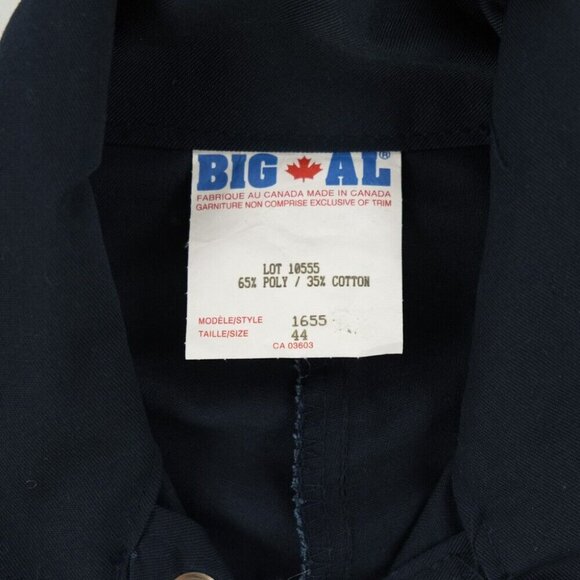 NWT Big Al Hiviz 2" Reflective Grosgrain Coverall - 1655 Sz. 44 Navy Canada $145 - Picture 3 of 12